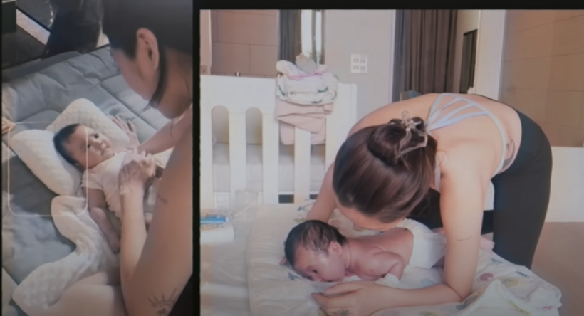 Bảo Anh một mình chăm sóc con gái từ khi bé còn nhỏ xíu.