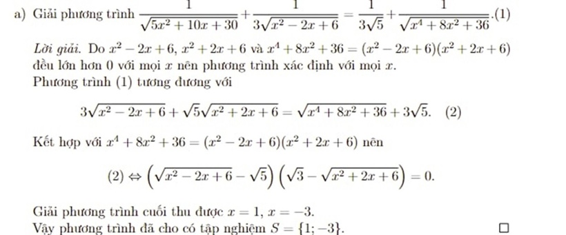 Đáp án gợi ý, đề thi Toán vòng 1 chuyên Khoa học Tự nhiên - 2