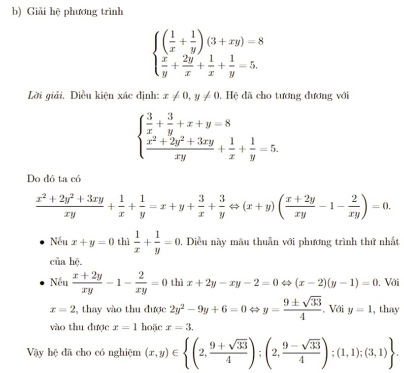 Đáp án gợi ý, đề thi Toán vòng 1 chuyên Khoa học Tự nhiên - 3