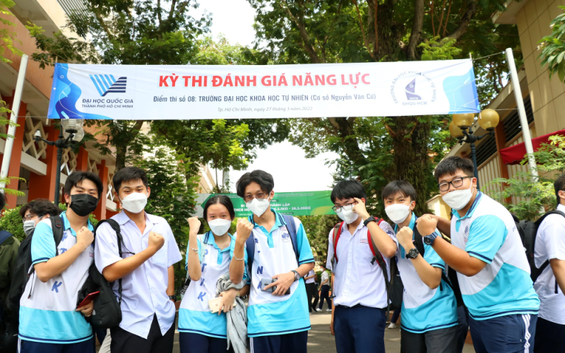 Thí sinh đã hoàn thành kỳ thi đánh giá năng lực ĐH Quốc gia TP.HCM đợt 2. Ảnh minh họa.