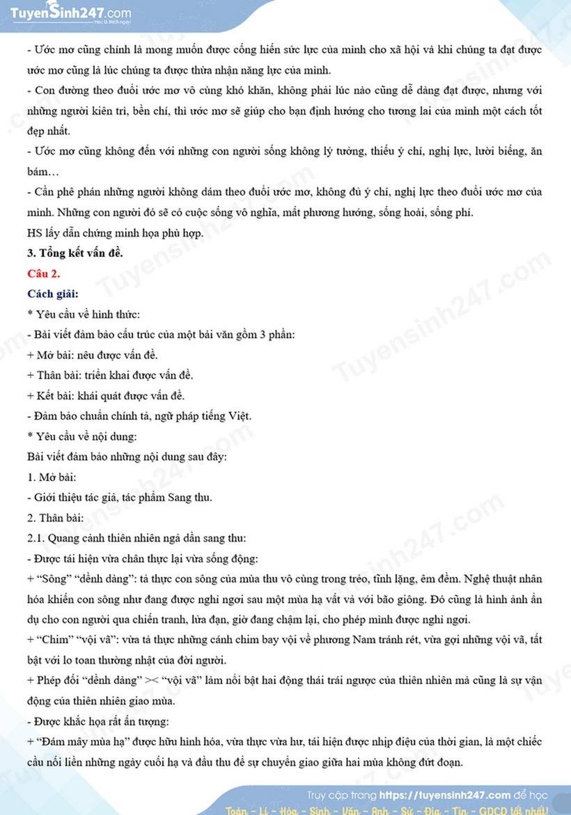 Kỳ thi vào lớp 10 ở Kon Tum: Đề thi, đáp án gợi ý môn Toán và Ngữ văn - 3