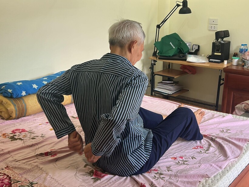 Bệnh suy thận khiến ông Uyên bị đau lưng