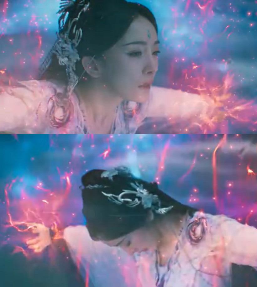 Đồ Sơn Hồng Hồng chỉ cảm thấy có thứ gì đó đang hút yêu lực của mình, sau đó ngất xỉu.