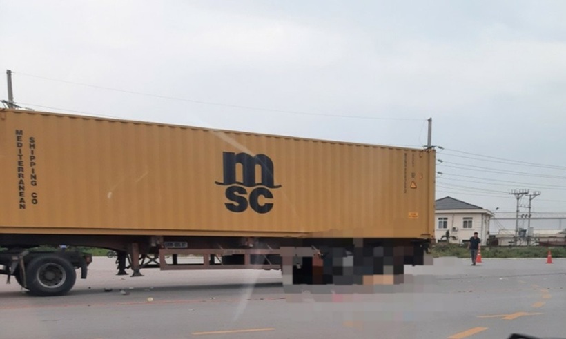 Hiện trường xảy ra vụ tai nạn. Ảnh: Báo Bắc Giang