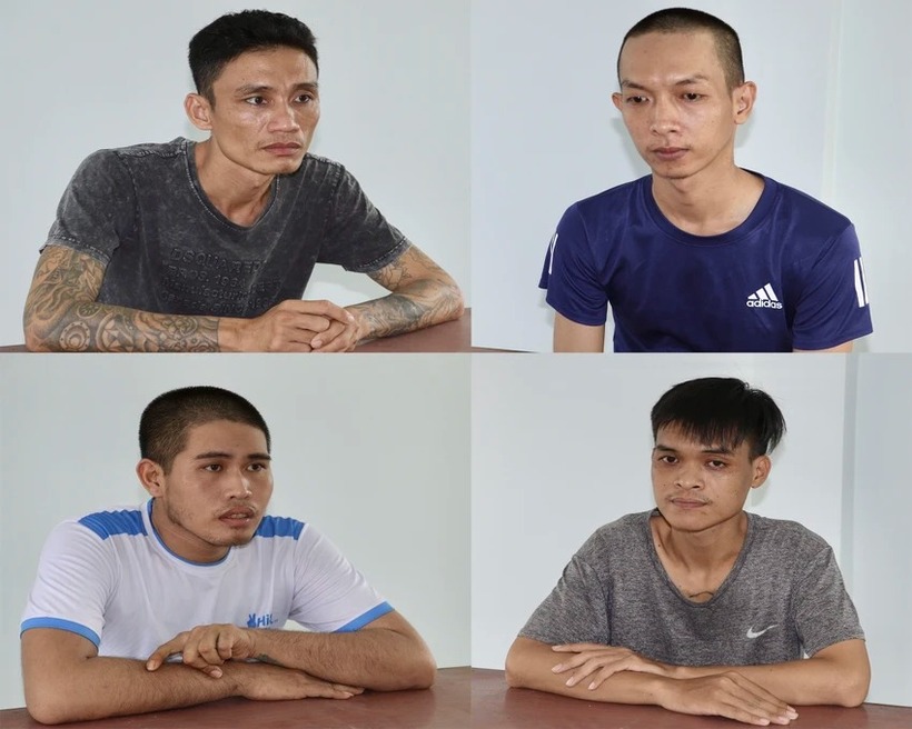 Các đối tượng trong vụ việc. (Ảnh: Công an)