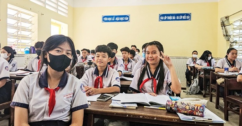 Một buổi học ôn tập của học sinh lớp 9 TP.Cần Thơ. Ảnh: Báo Cần Thơ