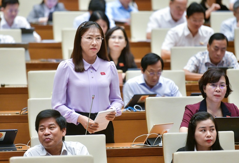 ĐBQH Nguyễn Thị Yến Nhi chất vấn.