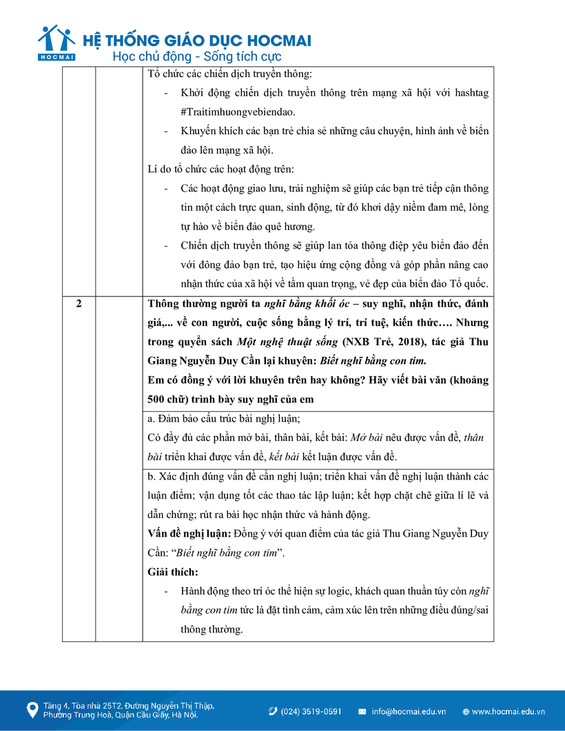 Đáp án gợi ý môn Văn vào lớp 10 THPT 2024 chuẩn nhất, chi tiết nhất - 10