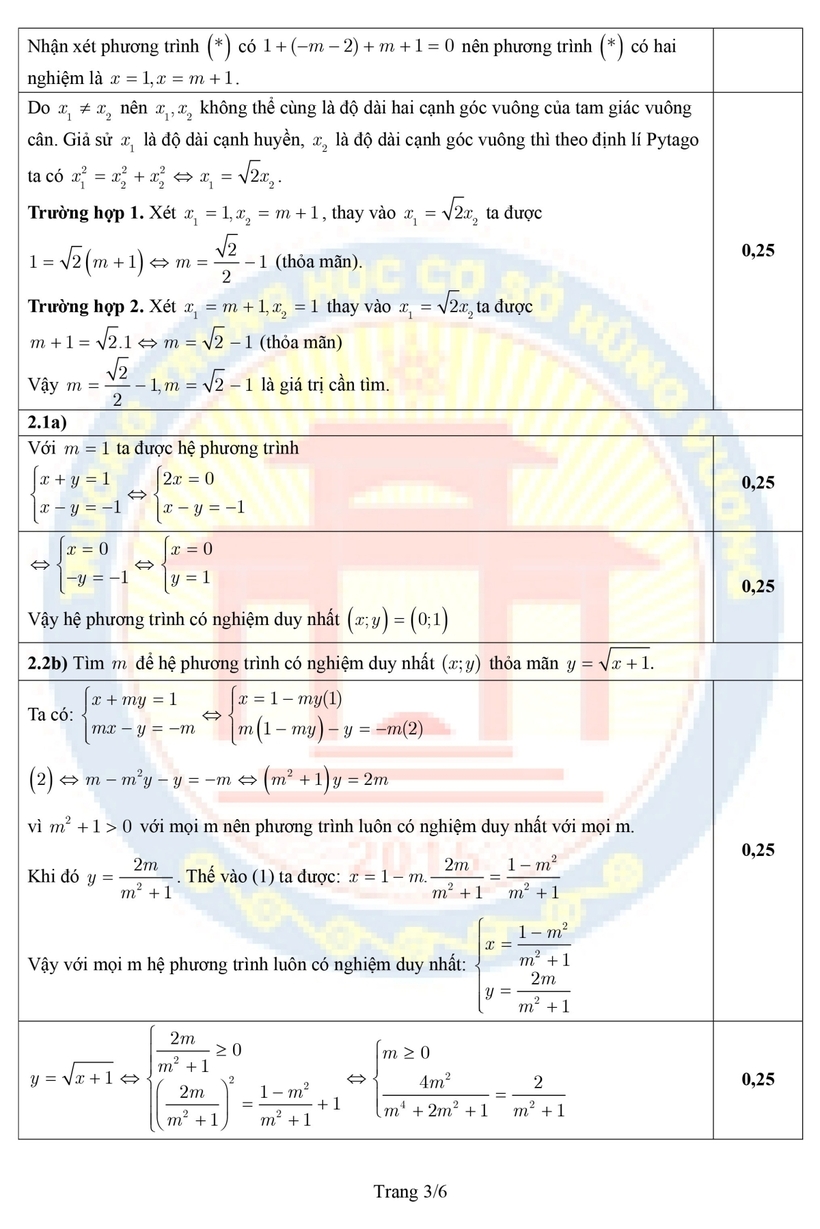 Kỳ thi tuyển sinh vào lớp 10 Phú Thọ: Đề thi, đáp án gợi ý môn Toán - 3
