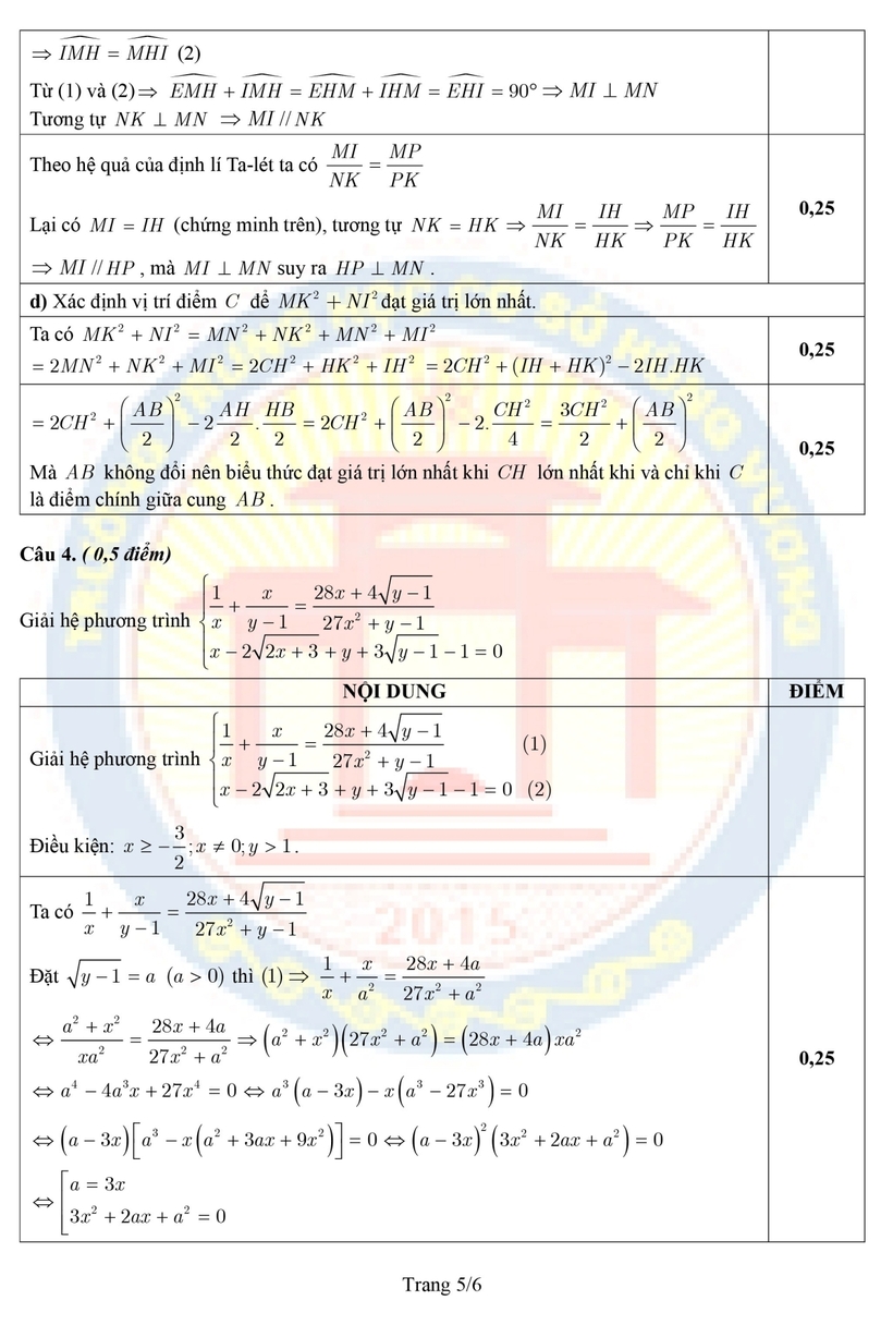 Kỳ thi tuyển sinh vào lớp 10 Phú Thọ: Đề thi, đáp án gợi ý môn Toán - 5