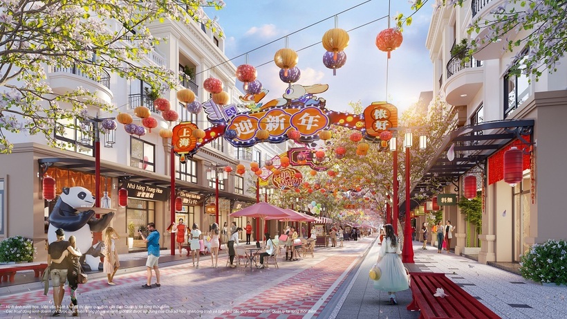 Phố đi bộ Litthe Shanghai được phát triển theo mô hình phố mua sắm China Town trên toàn cầu
