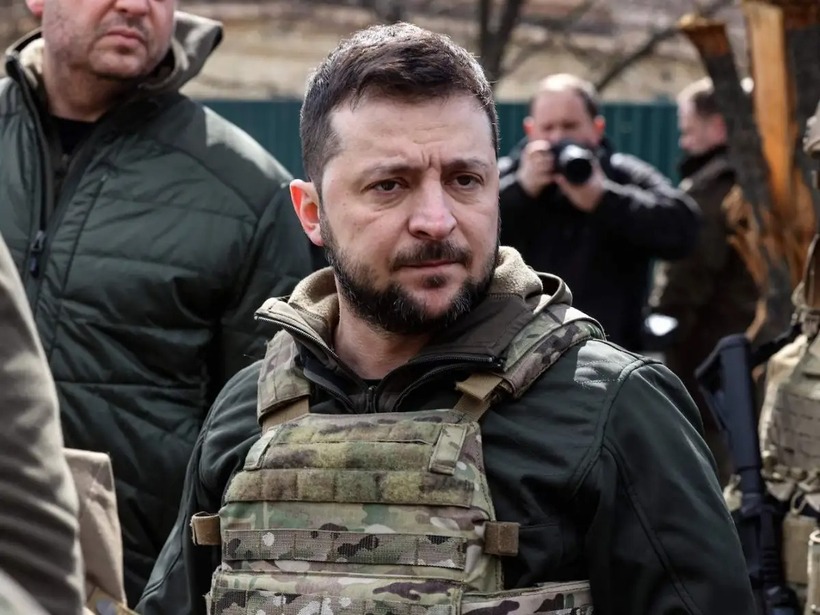 Tổng thống Ukraine Volodymyr Zelensky. Ảnh: AP