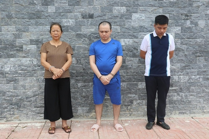 3 đối tượng liên quan vụ án. Ảnh: Công an Nghệ An