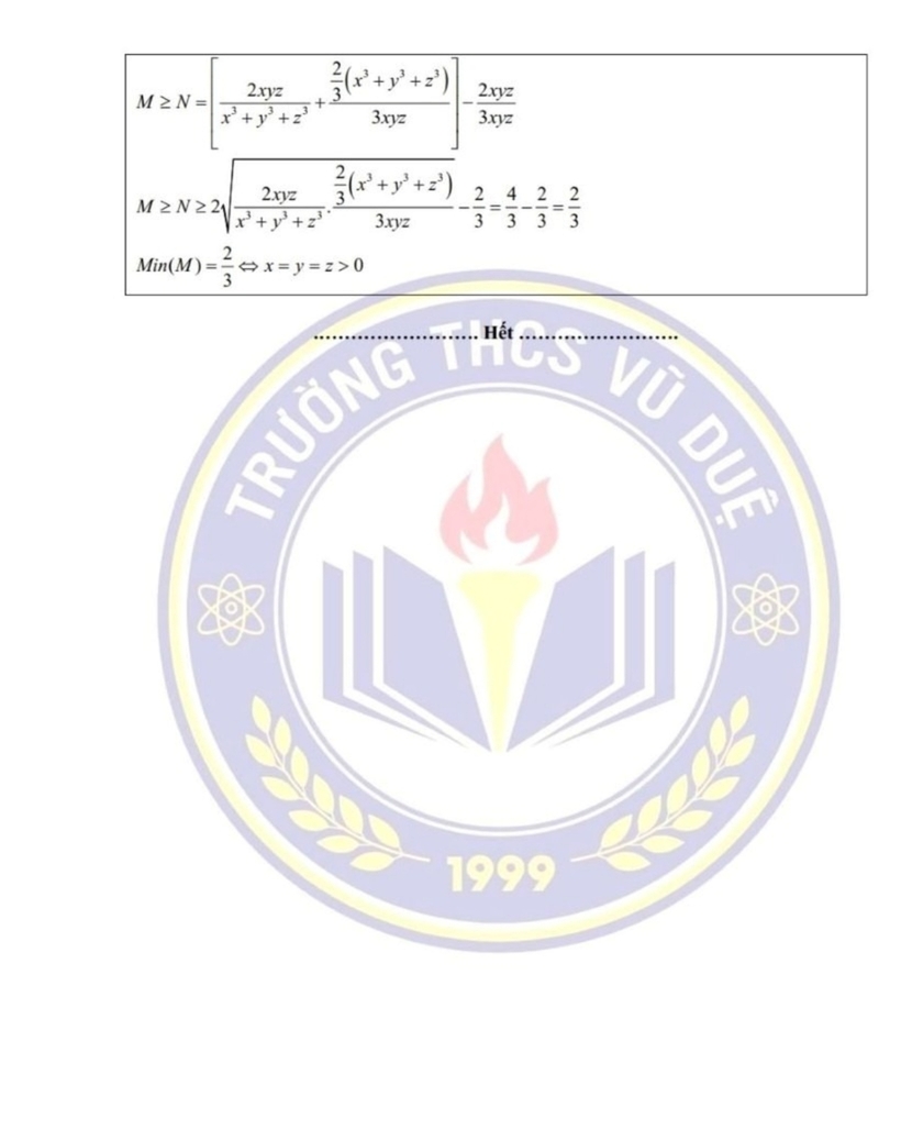 Đáp án gợi ý môn Toán chuyên thi vào lớp 10 Trường THPT Chuyên Hùng Vương. Ảnh: Giáo Dục và Thời Đại