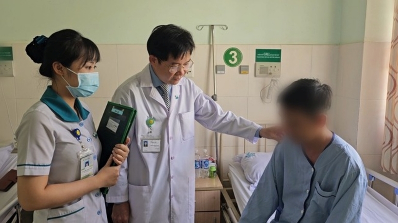 Sau phẫu thuật, bệnh nhân ổn định, phục hồi tốt và đã ra viện sau 3 ngày điều trị. Ảnh: Người Lao Động