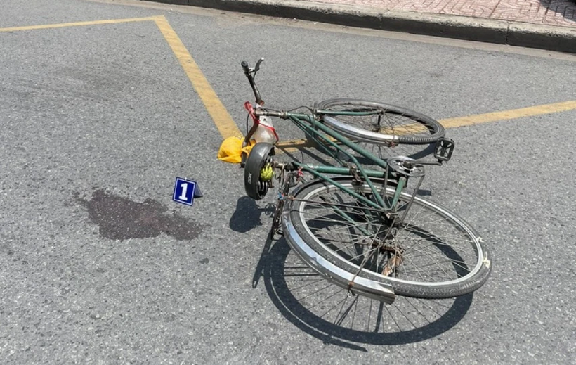 Xe đạp của người đàn ông. Ảnh: PLO