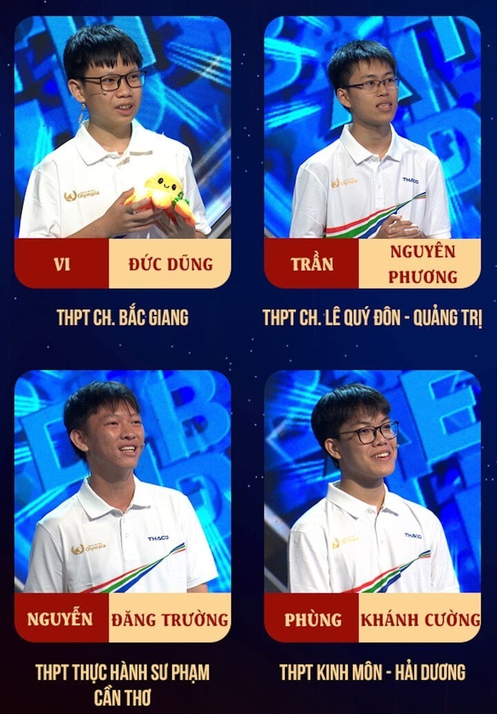4 thí sinh tranh tài trong trận thi đấu tuần đầu tiên tháng 3 quý III Đường lên đỉnh Olympia năm thứ 24.