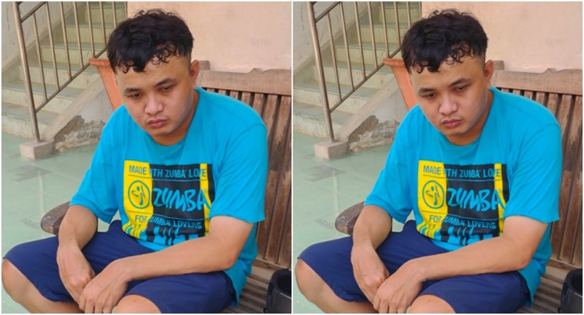 Trương Hoài Thương tại cơ quan công an. (Ảnh: Công an)