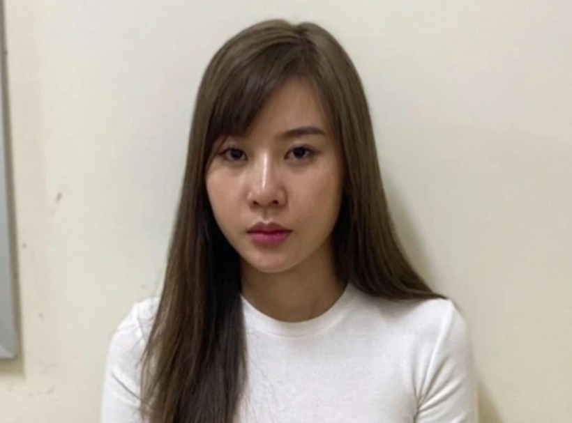 Bị can Nguyễn Thị Vân tại cơ quan công an. Ảnh: Dân Trí