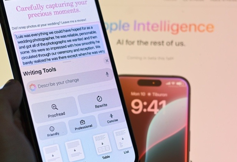 Apple Intelligence hỗ trợ đắc lực cho việc viết lách, cho phép người dùng soạn thảo