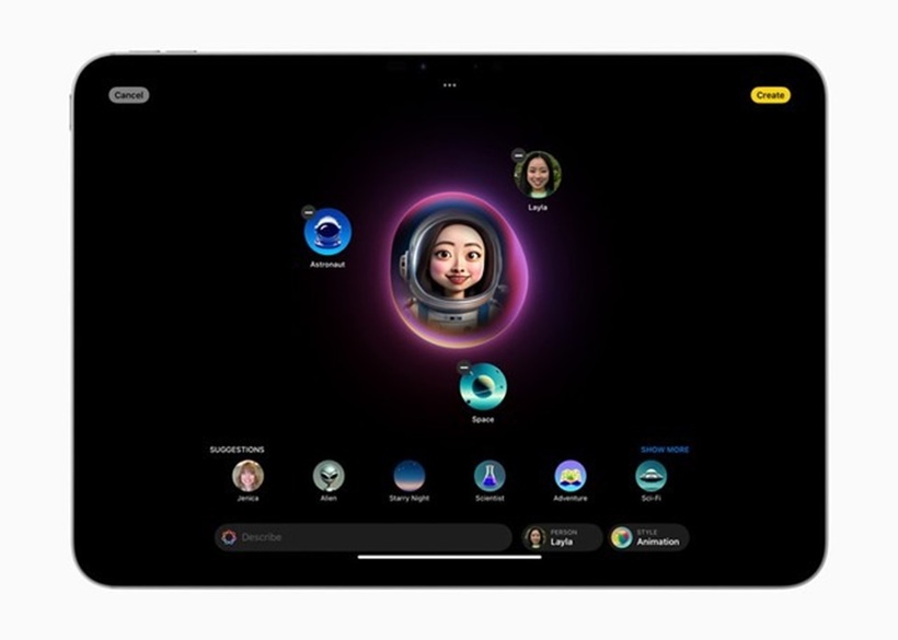Apple Intelligence cũng giúp người dùng thỏa sức sáng tạo.