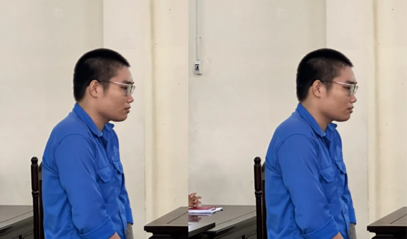 Nguyễn Minh Phụng tại phiên xét xử sơ thẩm. Ảnh: Người Lao Động