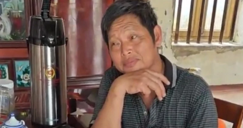 Phạm Văn Tiệp lúc bị bắt quả tang. (Ảnh: Công an Hà Nội)