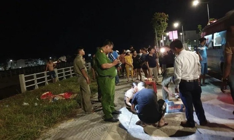 Lực lượng chức năng tại khu vực hiện trường. Ảnh: Công lý