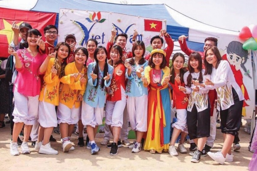 Du học sinh Phúc Khang trong lễ hội văn hóa tại Hàn Quốc