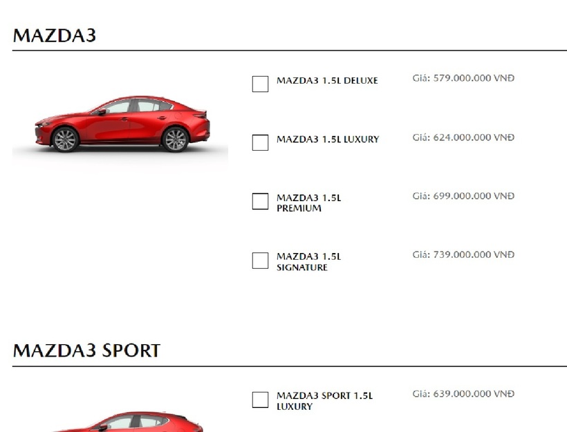 Bảng giá xe ô tô Mazda tháng 6 mới nhất - 3