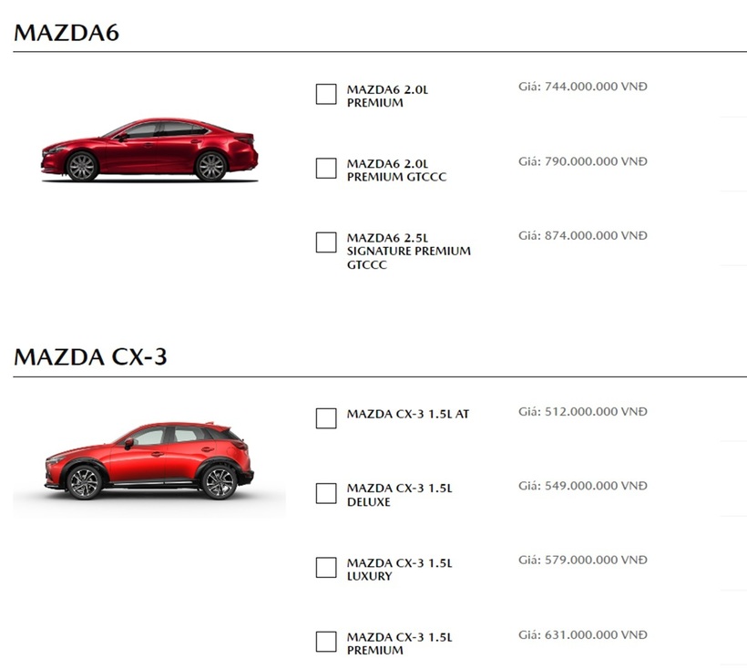 Bảng giá xe ô tô Mazda tháng 6 mới nhất - 1