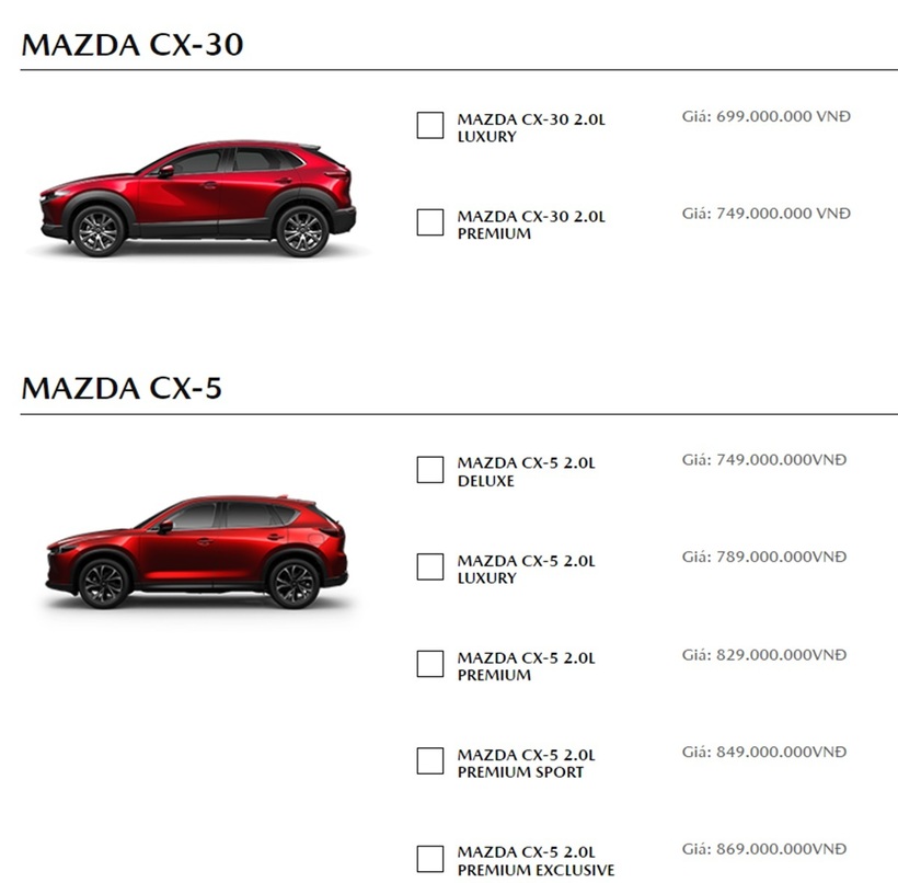 Bảng giá xe ô tô Mazda tháng 6 mới nhất - 4