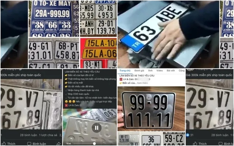Không dung biển số xe giả, sử dụng biển số xe chính chủ là trách nhiệm và nghĩa vụ của mỗi cá nhân khi tham gia giao thông bằng xe cơ giới. (Ảnh minh họa)