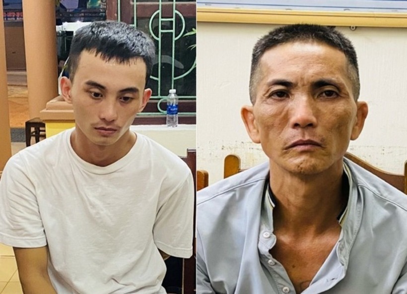 Hai đối tượng Trần Tý và Hoàng Đại Dương. Ảnh: Người Lao Động