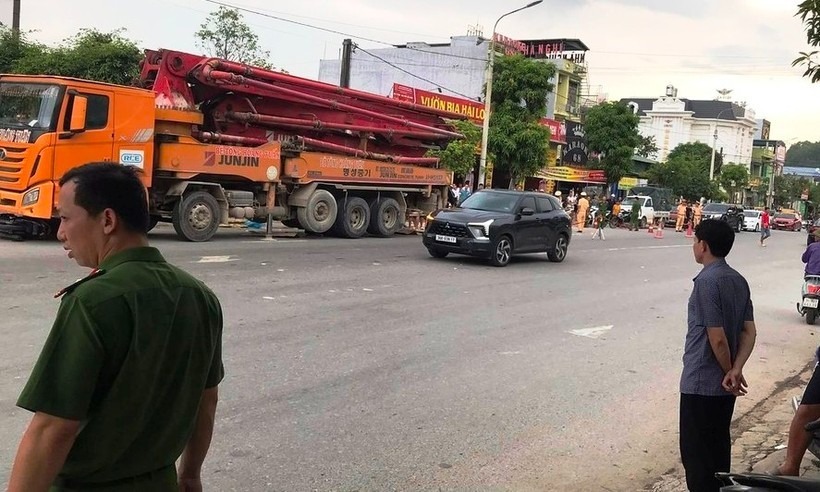 Hiện trường xảy ra vụ tai nạn. Ảnh: Báo Giáo dục và Thời đại.