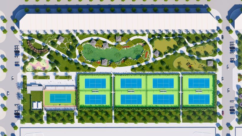 Tổ hợp sân tennis và sân tập golf đều không mang mục đích kinh doanh mà dành đặc quyền sử dụng miễn phí cho chính cư dân đại đô thị (Ảnh minh họa)