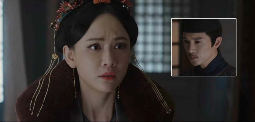 Quý Thục Nhiên bàng hoàng khi gặp lại người tình mà bà ta đã tự tay sát hại nhiều năm trước. Ảnh: Youku