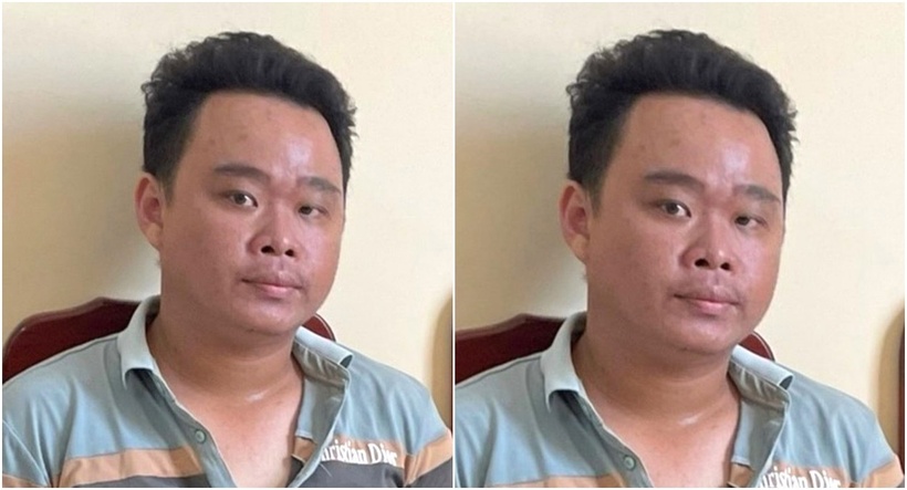 Đối tượng Lê Thanh Nguyện tại cơ quan Công an huyện Hòa Bình. (Ảnh: Báo Bạc Liêu)