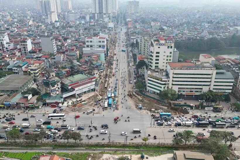 Dự án xây dựng hầm chui tại nút giao giữa đường Vành đai 2,5 với đường Giải Phóng (quốc lộ 1A cũ).