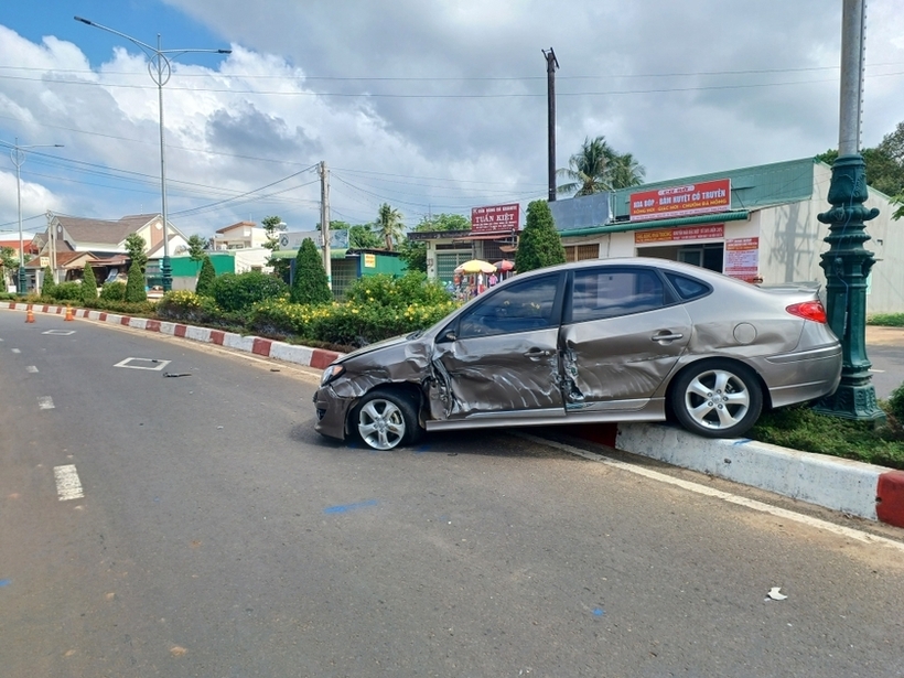 Hiện trường xảy ra vụ tai nạn. Ảnh: Báo Gia Lai.