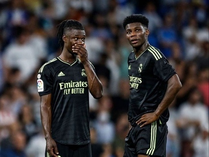 Eduardo Camavinga và Aurelien Tchouameni.