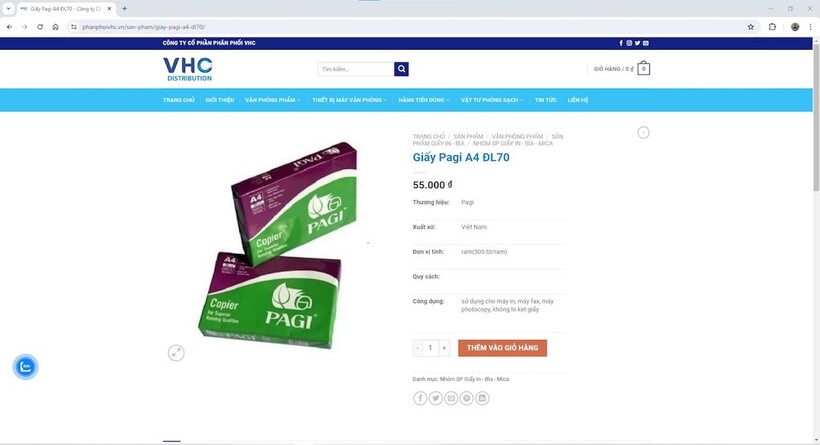 Website thương mại điện tử bán hàng chức năng đặt hàng trực tuyến trên website