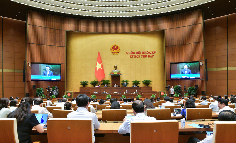 Quang cảnh phiên họp. Ảnh: Quốc hội