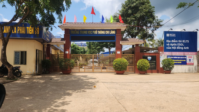 Trường THPT Chi Lăng nơi xảy ra vụ việc. (Ảnh: Công luận)