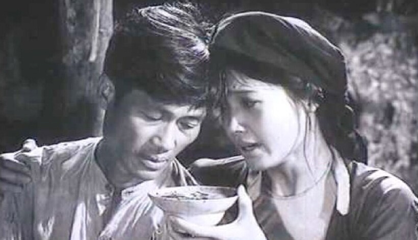 Một số cảnh quay của nghệ sĩ Anh Thái trong phim Chị Dậu.