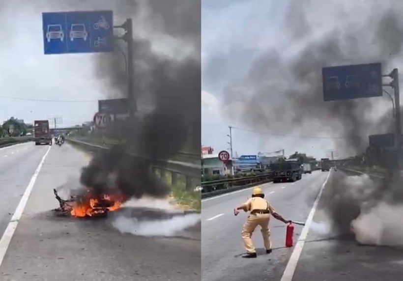 Hiện trường xảy ra vụ tai nạn. Ảnh: Báo An ninh Thủ đô.