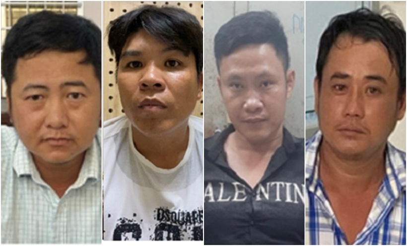 Các đối tượng trong vụ việc. (Ảnh: Công an)