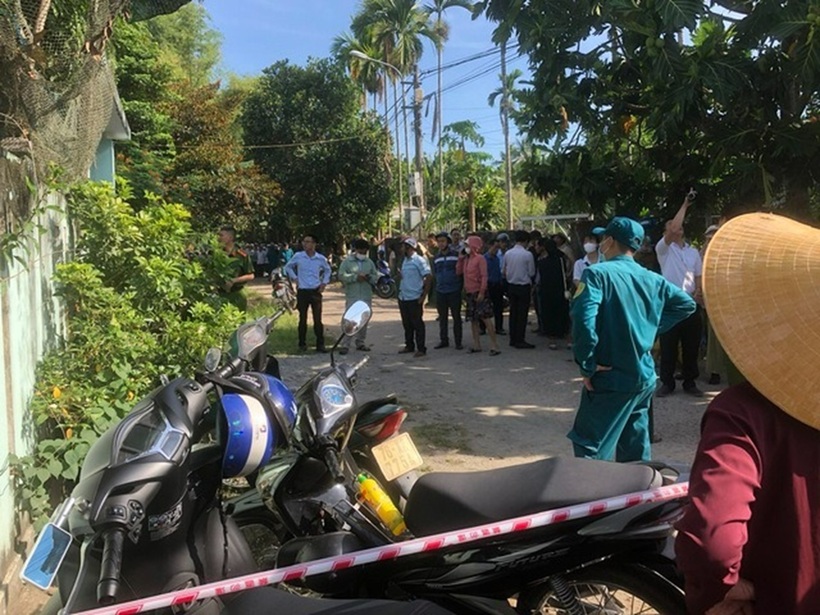 Hiện trường vụ án mạng. Ảnh: Người lao động