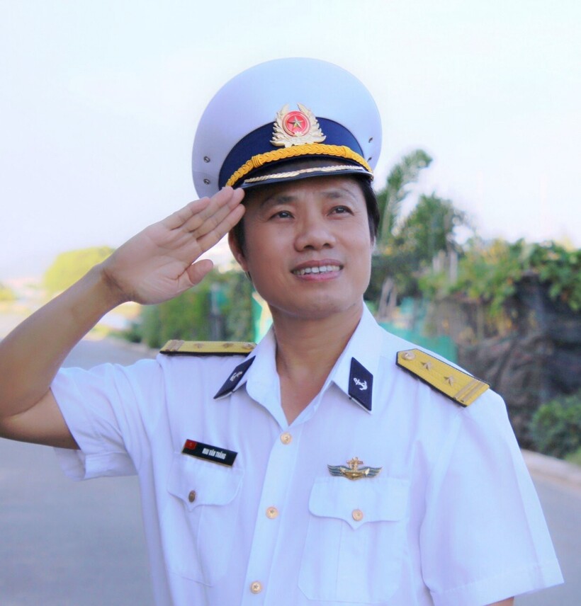 Trung tá Mai Văn Thắng, cựu sĩ quanNhà giàn DK1.