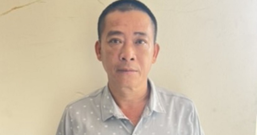 Phạm Thế Huynh tại cơ quan công an. (Ảnh: Công an tỉnh Quảng Ninh)